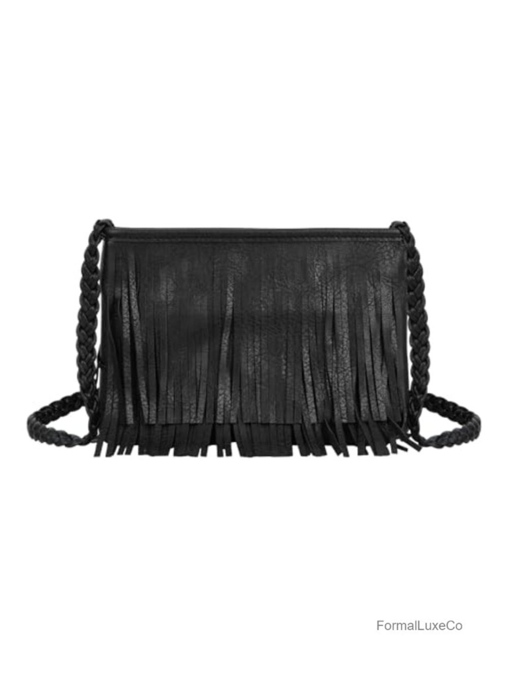 Mini Fringe Tassel PU Leather Crossbody Shoulder Bag Wallet